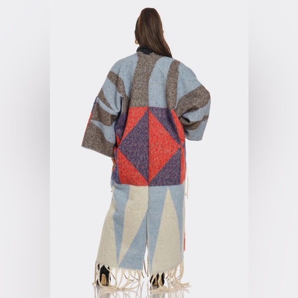 Multi Color Wool Cardigan - Picture 4 of 5